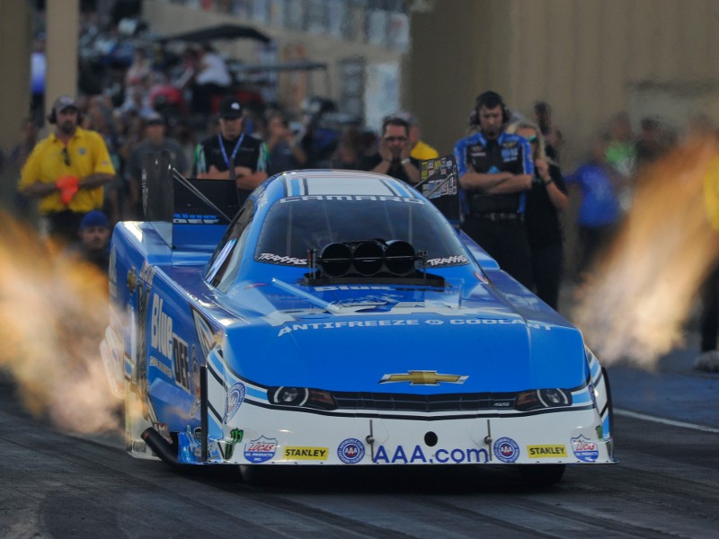 John Force leads Funny Car qualifying at Bandimere